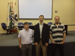 Lauro, Chuck and Murilo after Chuck´s seminar at IQ-Unicamp.